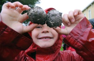 Monday's picking potatoes photo from the Daily Sitka Sentinel