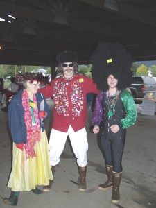 Dressing up in costume is half the fun of the annual Running of the Boots race