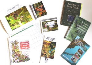A selection of traditional plant books that are in popular use in Southeast Alaska