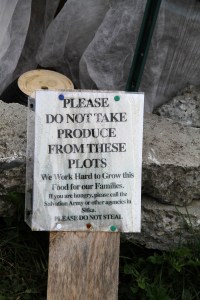 LeaveProduceAloneSignBlatchleyCommunityGarden